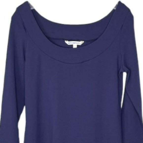 TravelSmith Popover A-Line Knit Dress - Navy Blue - S - Picture 3 of 8